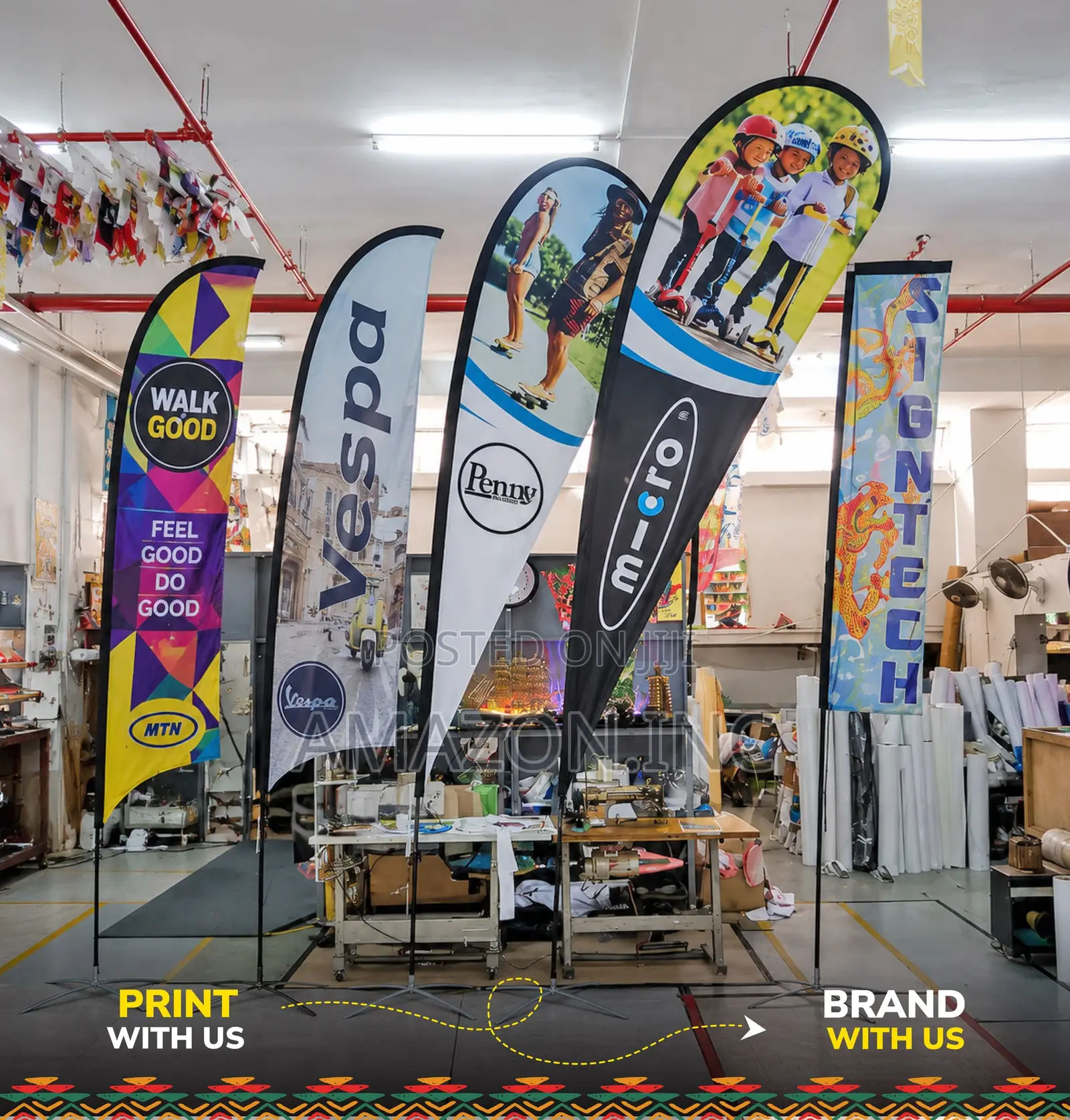 Teardrop Banners in Uganda