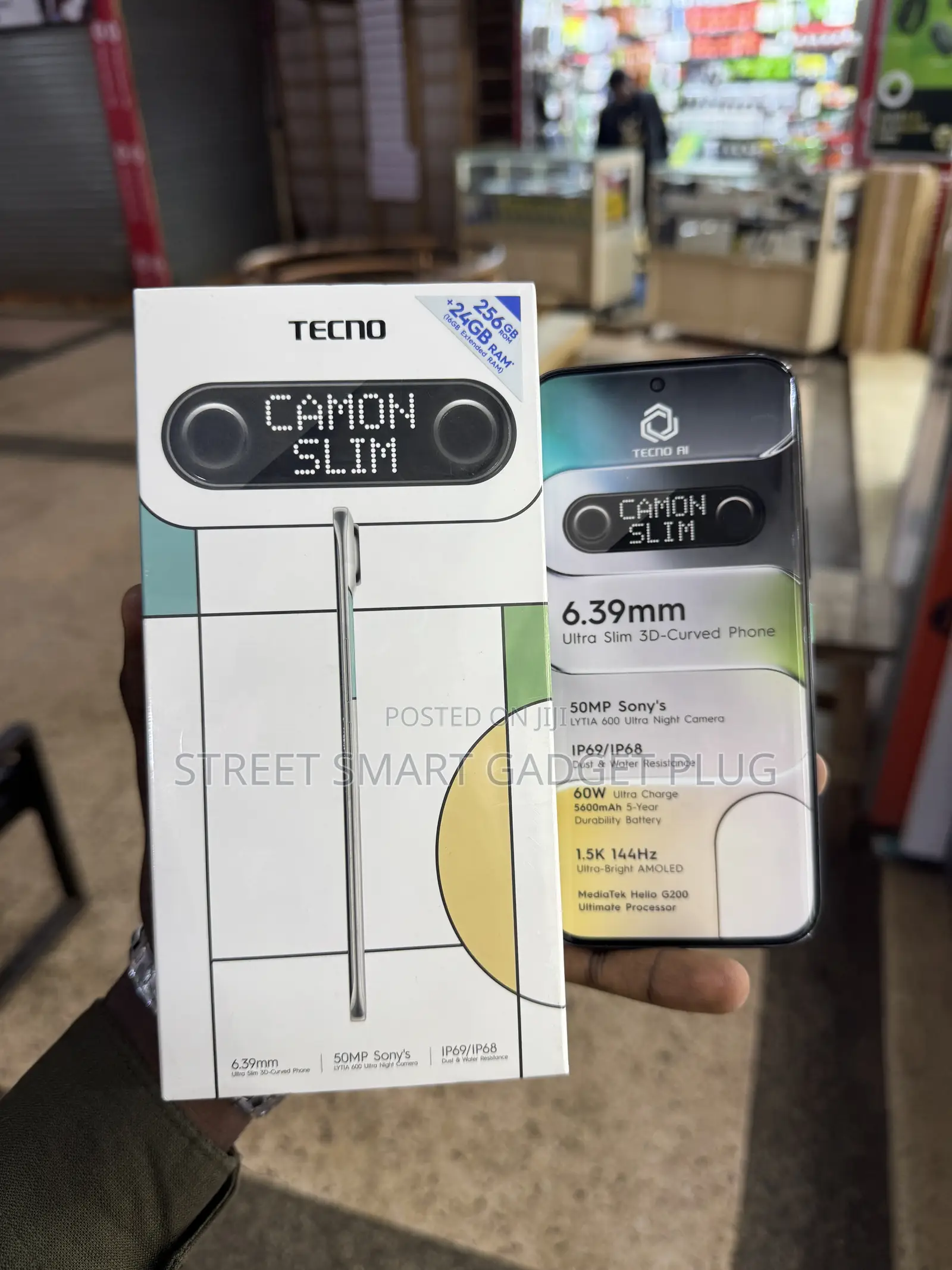 New Tecno Spark Slim 256 GB Black
