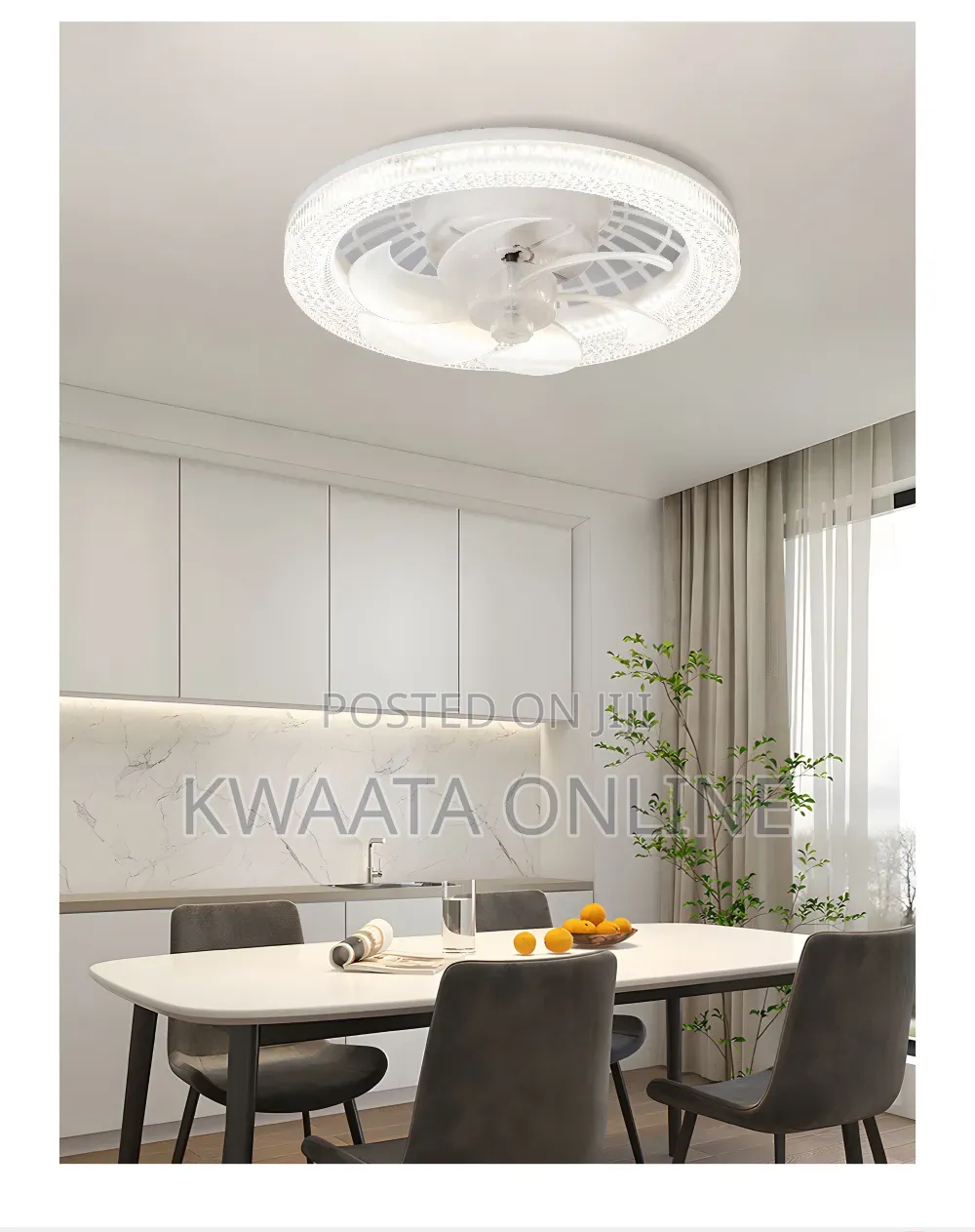 Led Fan Light With Remote Control – B22 Ceiling Bulb Fan | High Wind