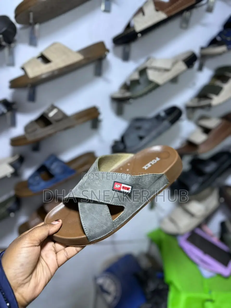 Men's Cross Strap Sandals
