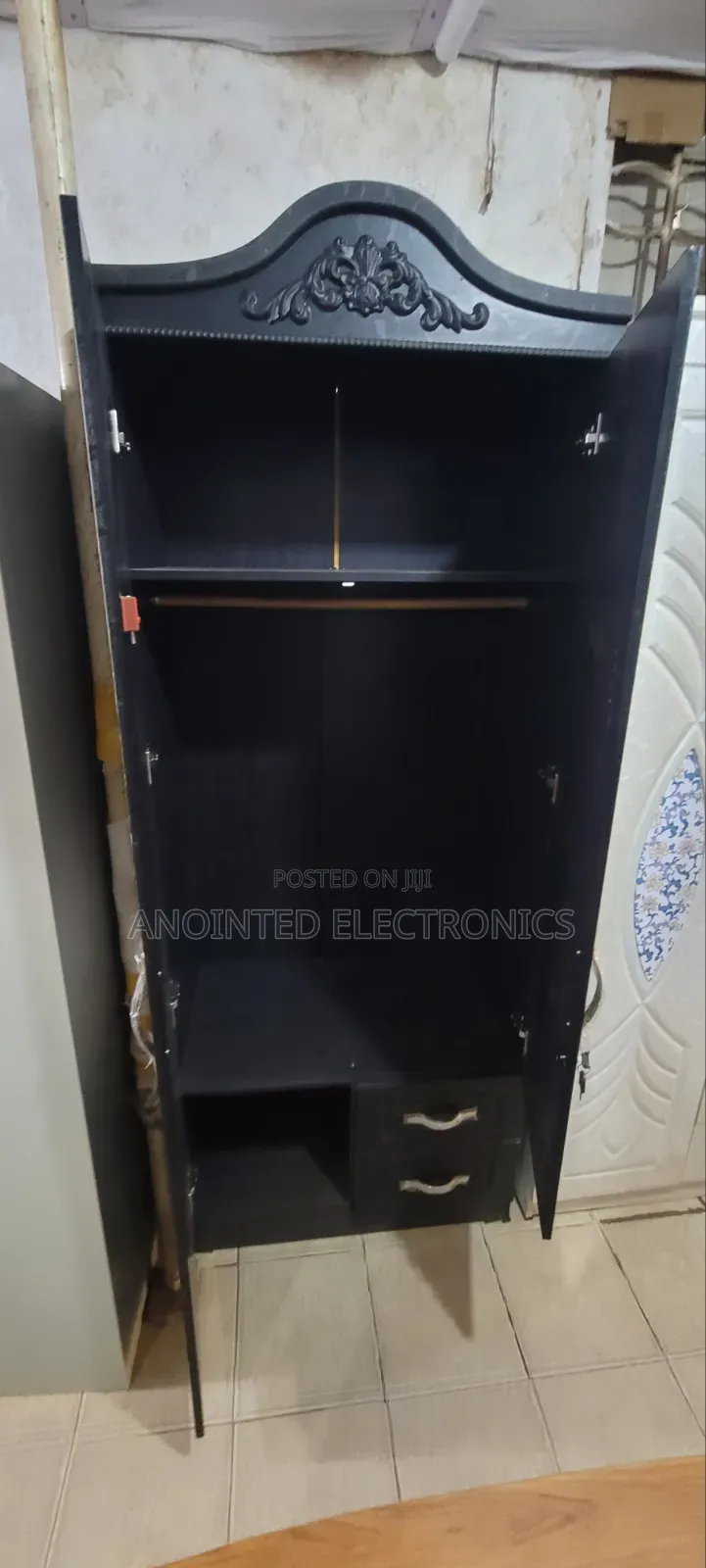 Black Wardrobe 2 Doors