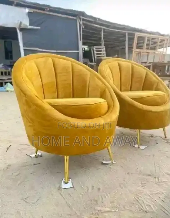 A Pair of Accent Egg Sofas Chairs in Any Colour From 1,400,000/-
