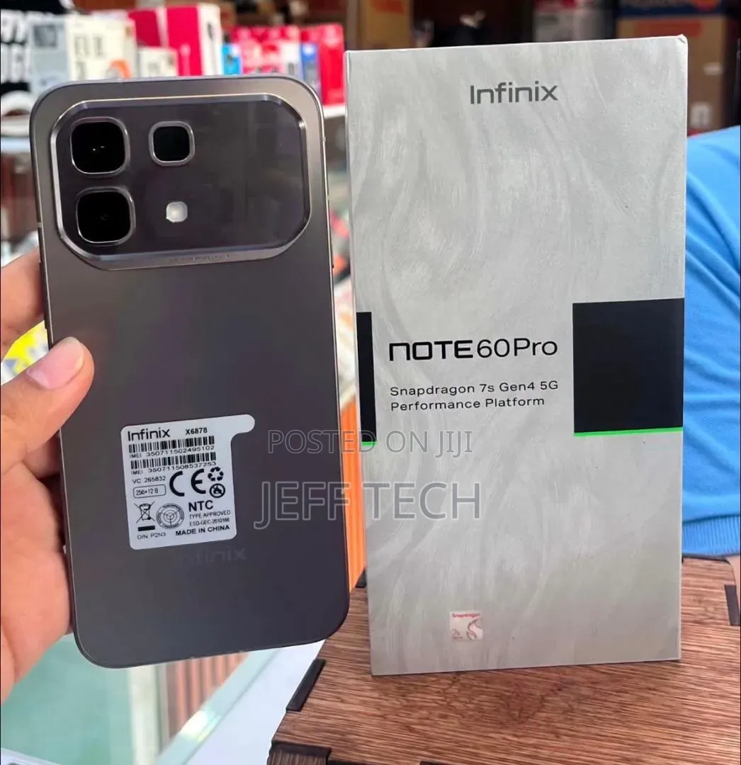 New Infinix Note 60 Pro 256 GB Black