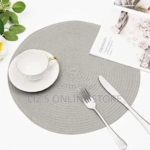 Round Placemats Set of 6,