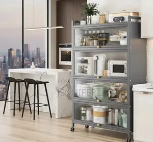5-Tier Kitchen Cupboard Wardrobe Storage Cabinet