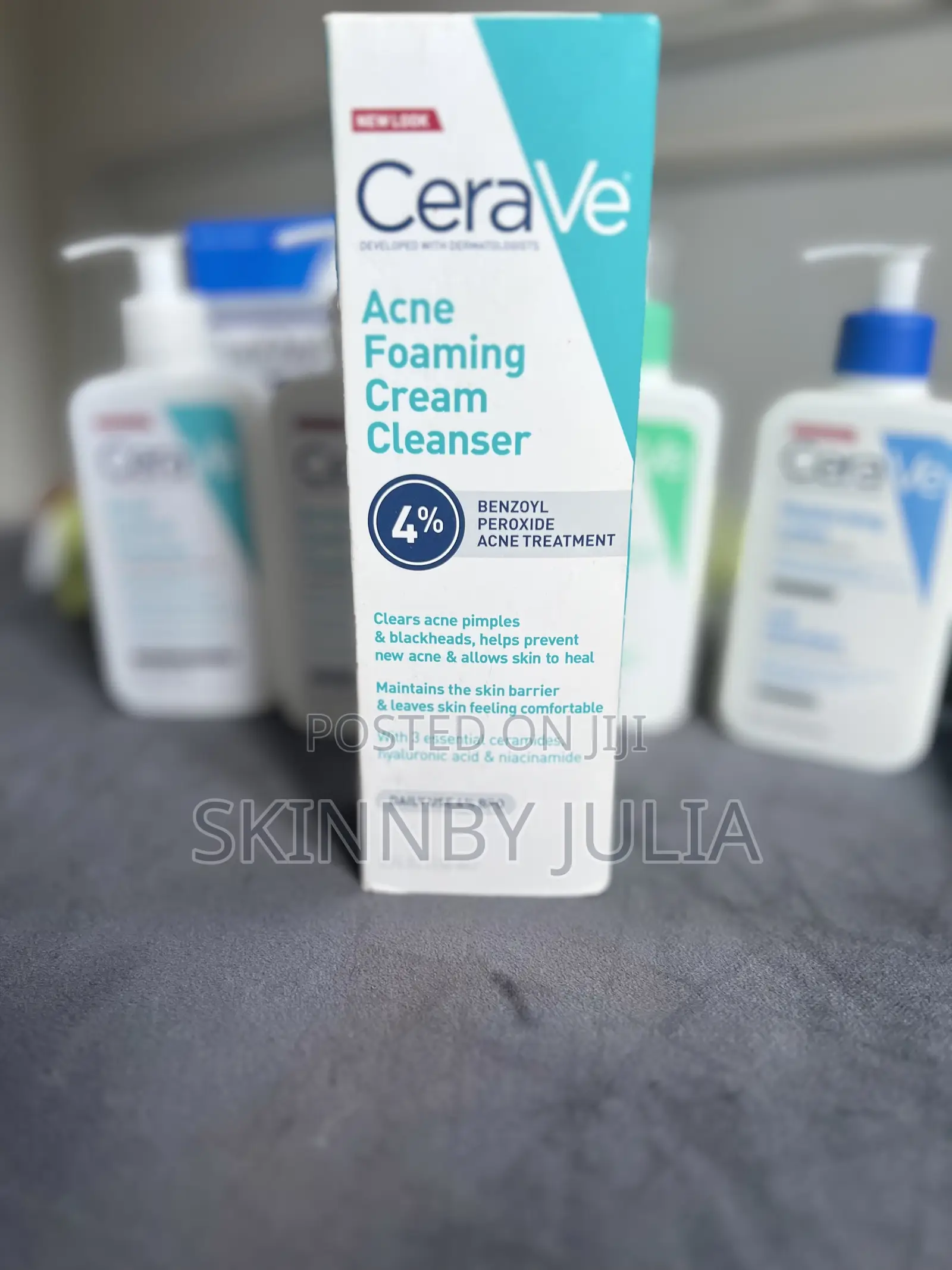 Cerave Acne Foaming Cream Cleanser - 4% Benzoyl Peroxide (150ml