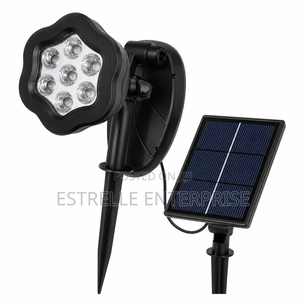 7w Solar Garden /Compound Light for Fences, Pathway