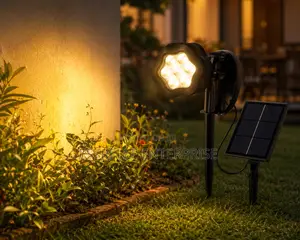 7w Solar Garden /Compound Light for Fences, Pathway