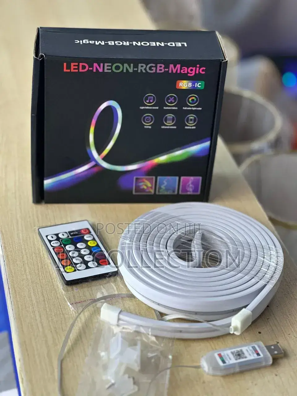 5-Meter RGB-Ic Led Neon Rope Light Kit