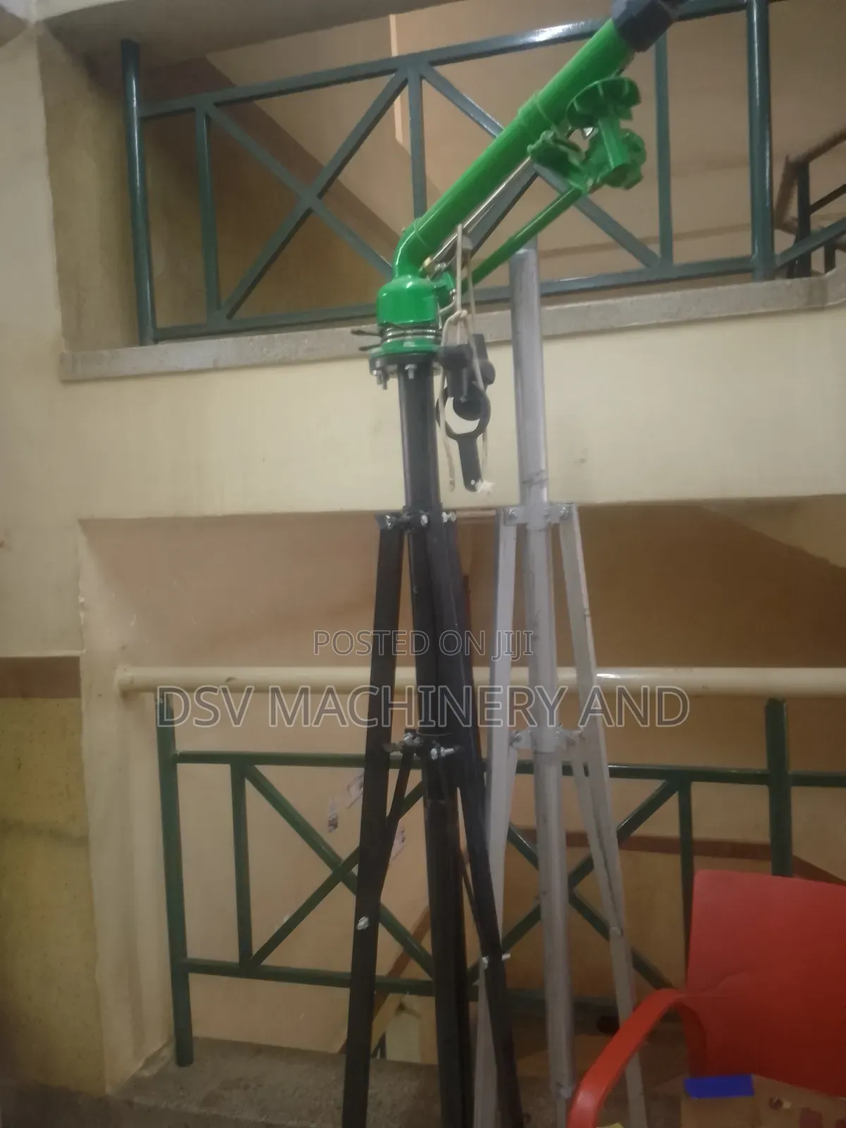 50m Radius 100m Diameter Irrigation Rain Gun Sprinkler With Stand