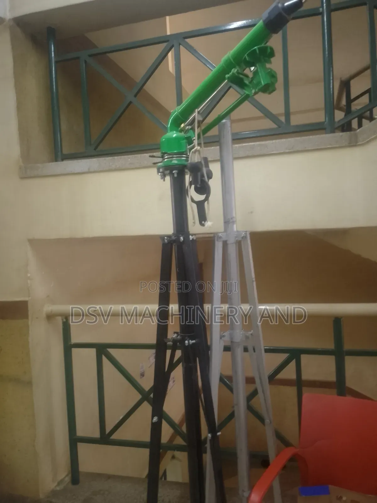 50m Radius 100m Diameter Irrigation Rain Gun Sprinkler With Stand
