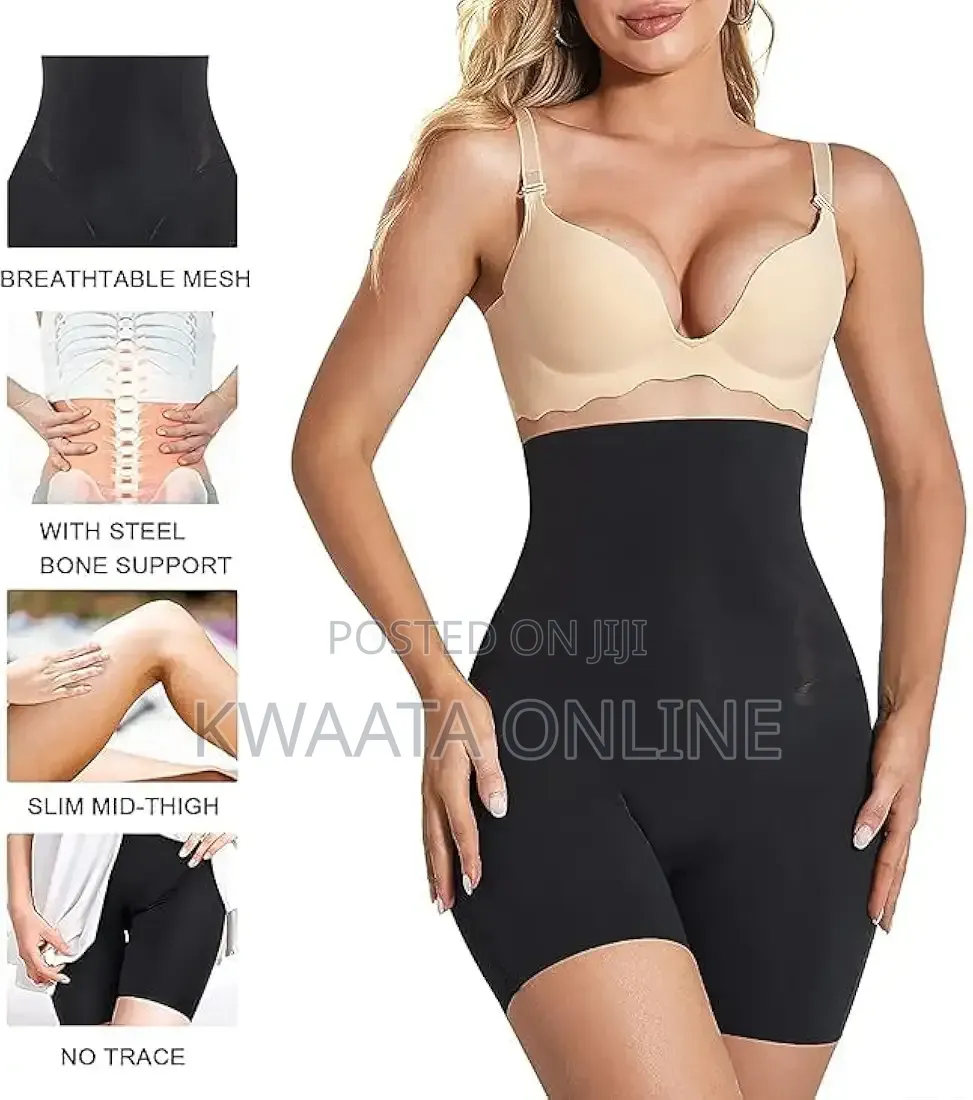 Womens Stretch Seamless Shapewear High Waist Tummy Thighs Body Shaper