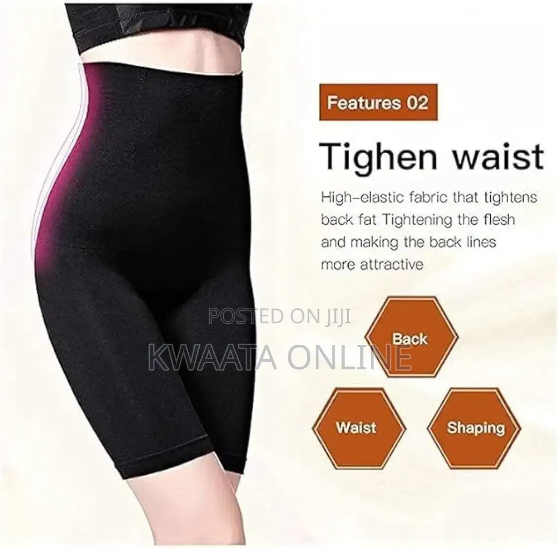 Womens Stretch Seamless Shapewear High Waist Tummy Thighs Body Shaper