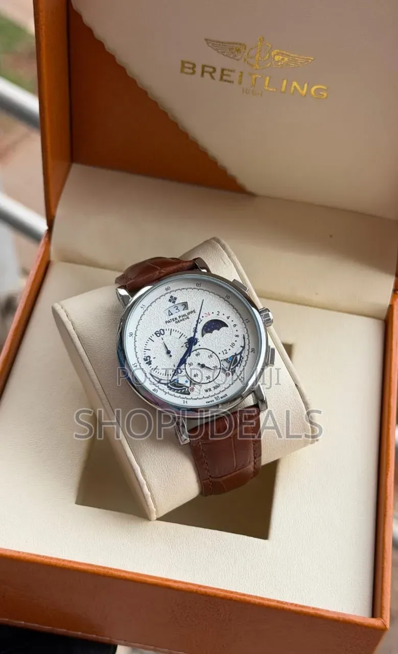 Patek Philippe Geneve Model With a Brown Leather Strap
