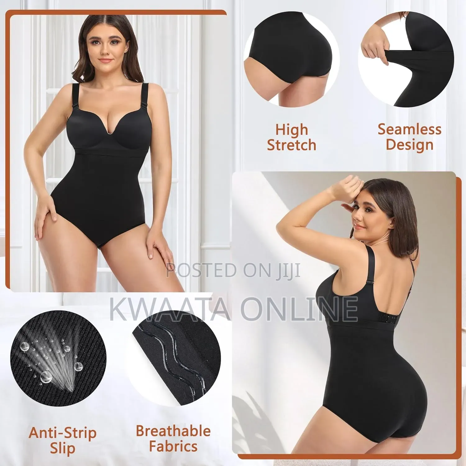 Tummy Control Shapewear Women High Waisted Body Shaper Seamless Briefs