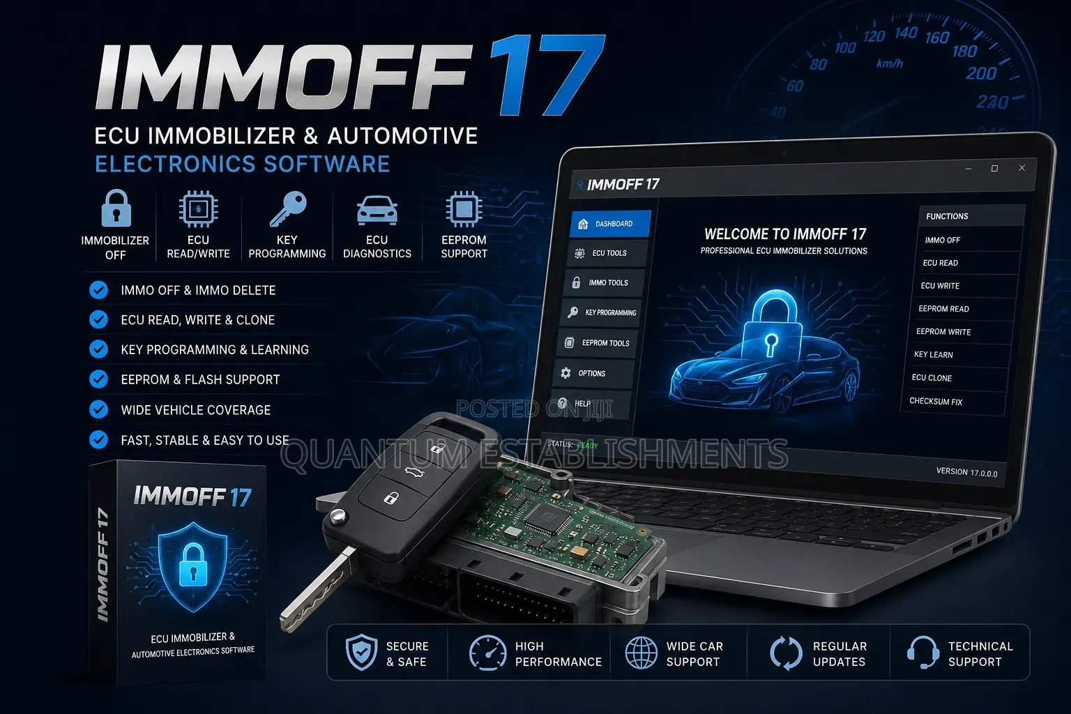 Immoff 17 | Ecu Immobilizer and Automotive Electronics Software