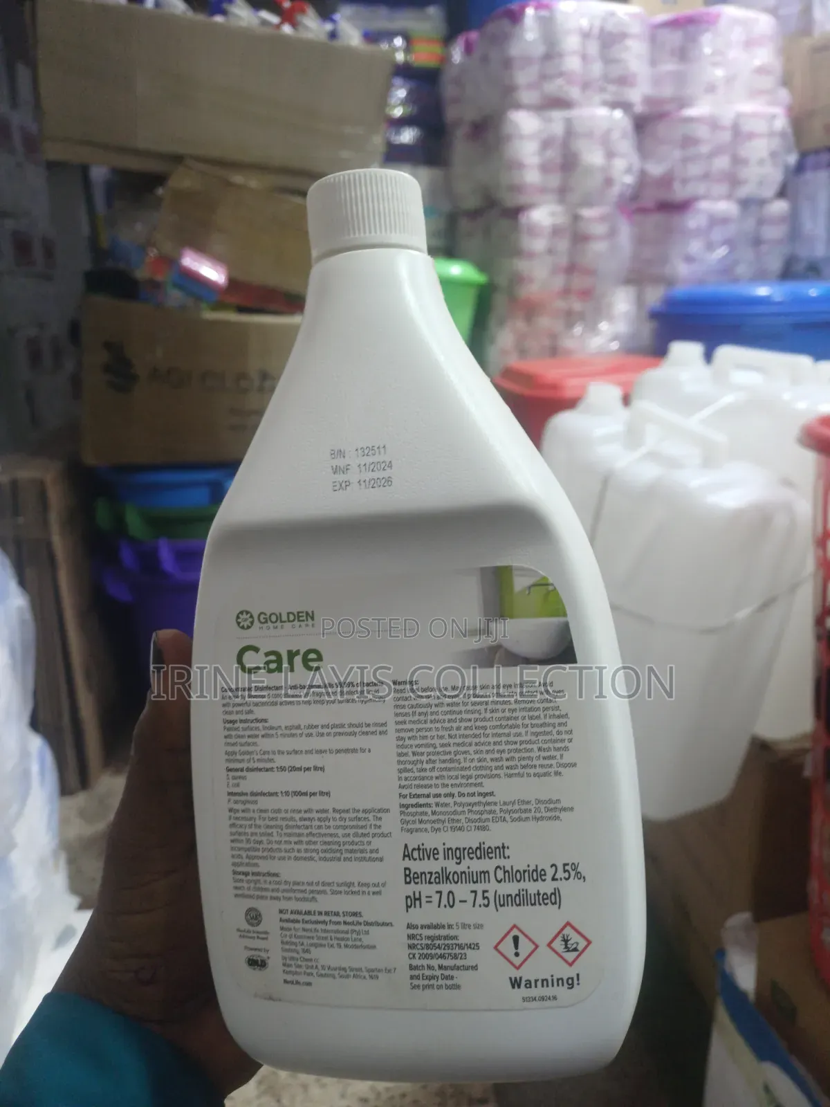 Golden Care Concentrated Disinfectant.