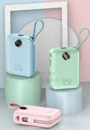 Portable Power Bank 20,000mah Capacities and 22.5w Fast Charging