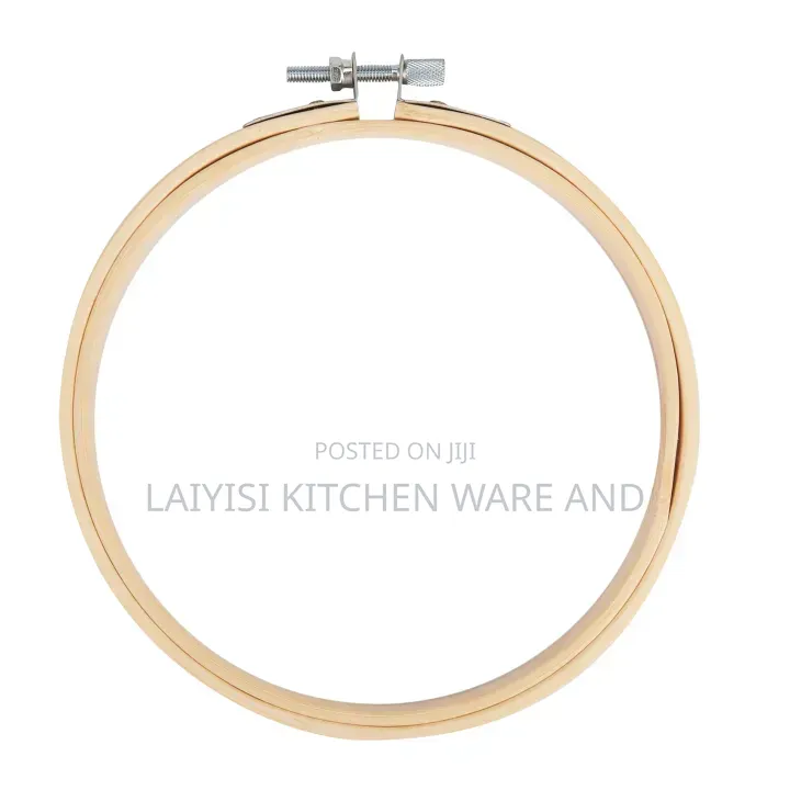 Wooden Round Embroidery Hoops Frames Screw Set Of 5new