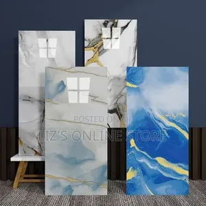 6 Pieces of 60x30 Cm 3d Marble PVC Wallpaper