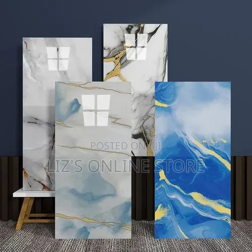 6 Pieces of 60x30 Cm 3d Marble PVC Wallpaper
