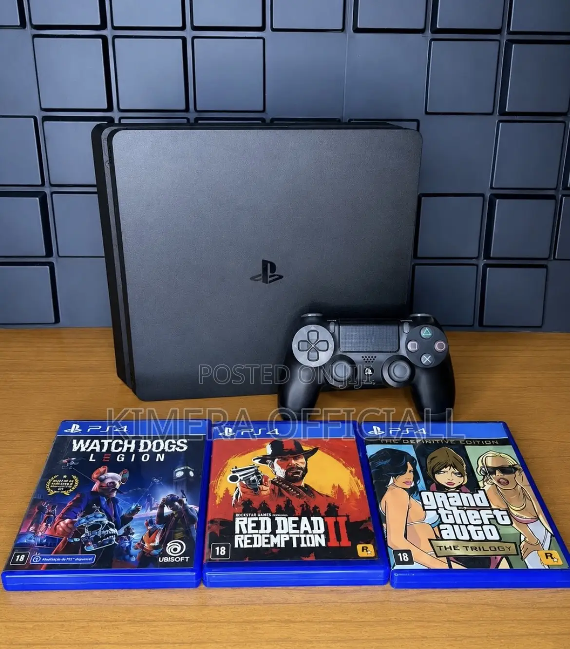 Ps4 Slim With 12 Games, 2pads. The Best Gift for Your Brain.