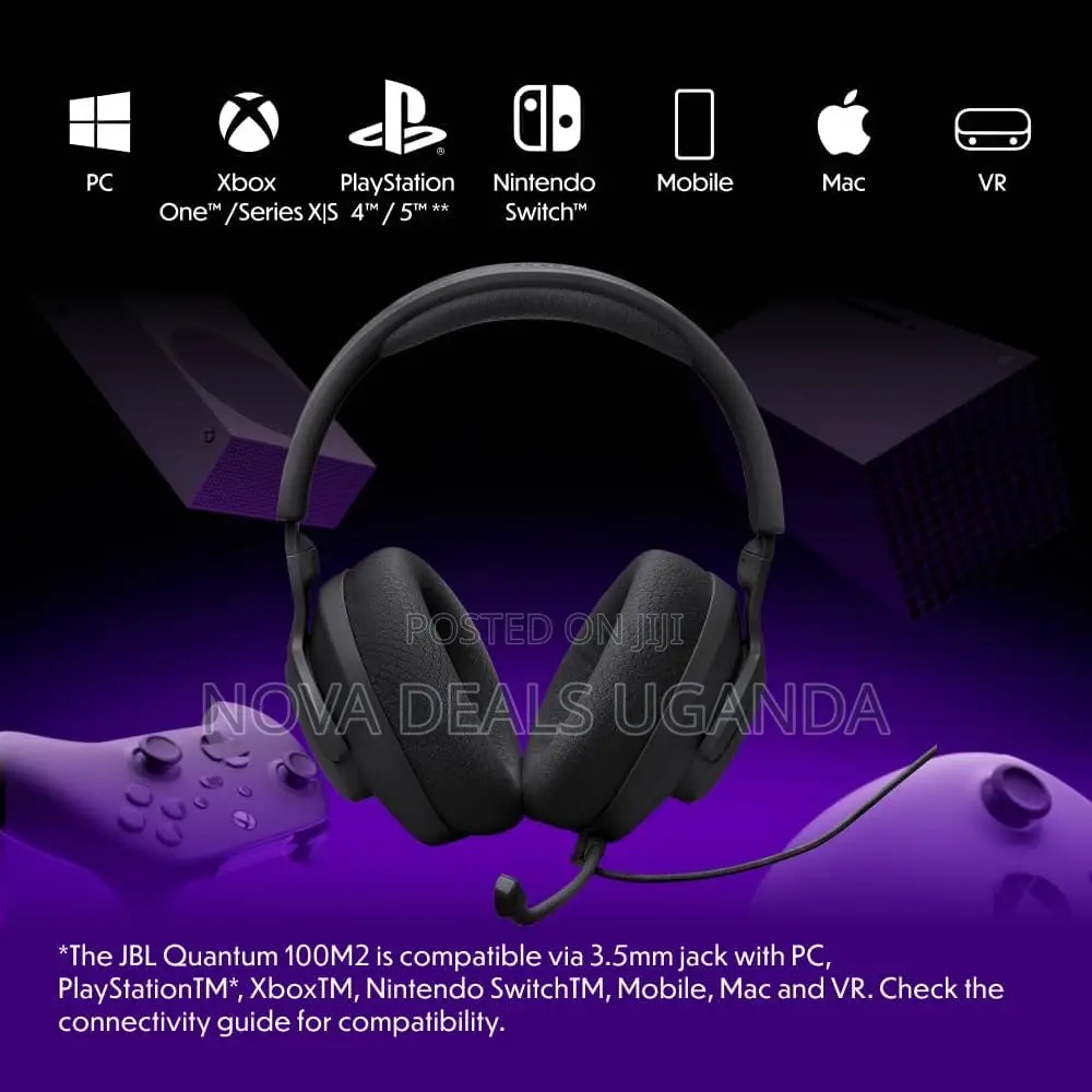 JBl Quantum 100m2 - Wired Gaming Headphones With JBL Quantumsound