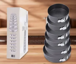 6-Piece Non-Stick Springform Cake Pan Set