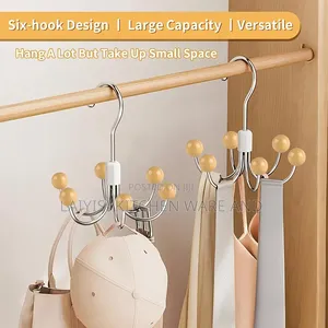 2 Pack Hanger for Organizer 360°Closet Hooks for Belt,Bra Storage, Etc