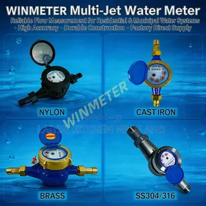 Water Flow Meter With Protective Metal Cover For Easy Installation