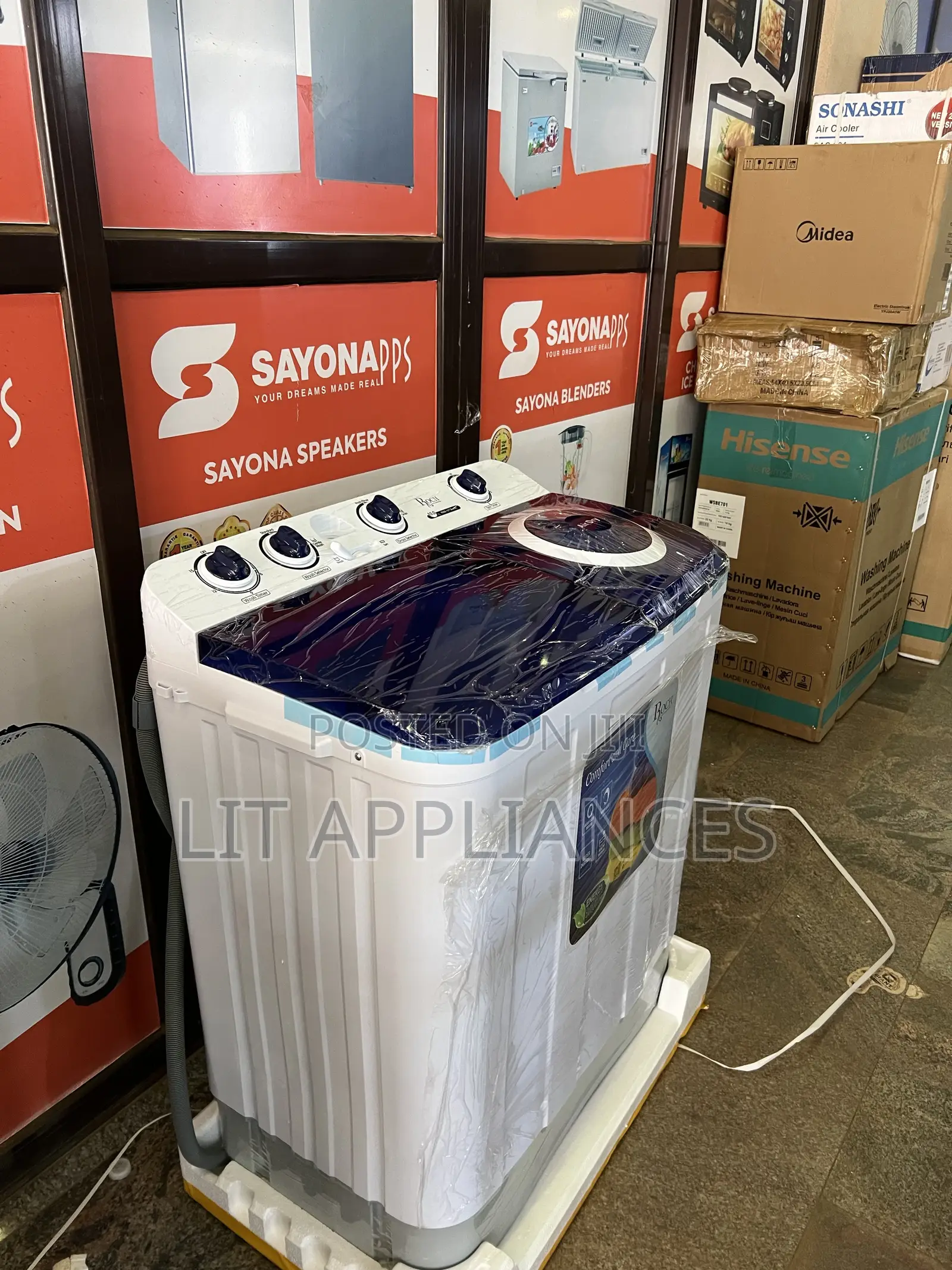 Roch 10kg Washing Machine Twin Tub,Top Loader,5year Warranty