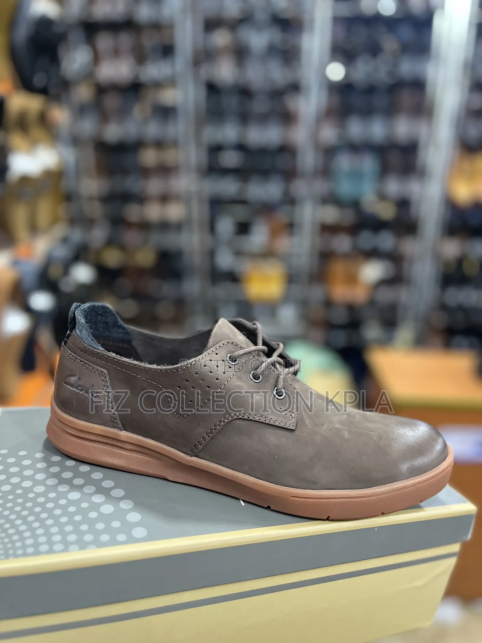 Original Clarks Premium Brown Pure Leather Casual Shoes