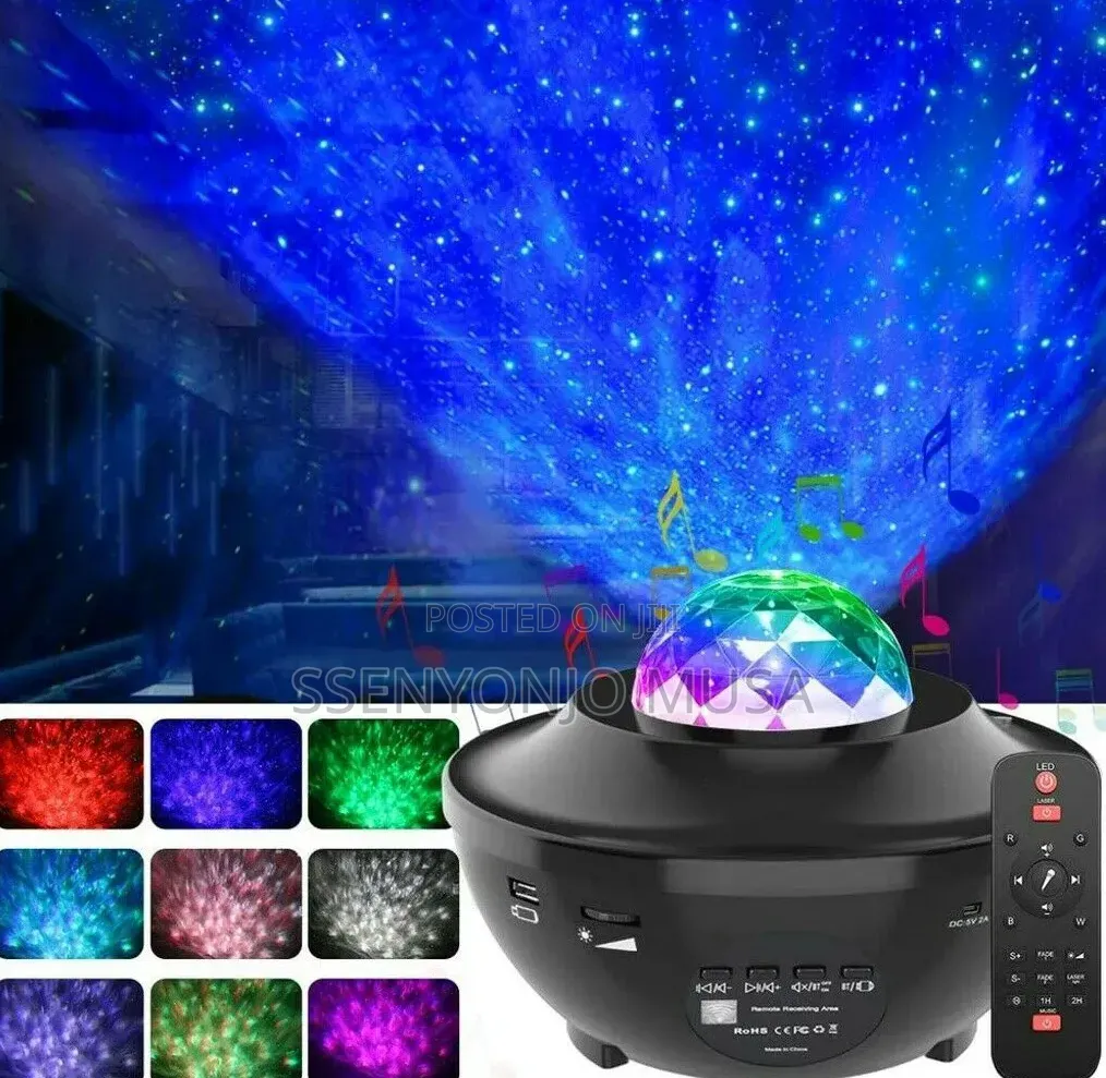 Night Light Music Starry Sky Projector Lamp With Bt Speaker