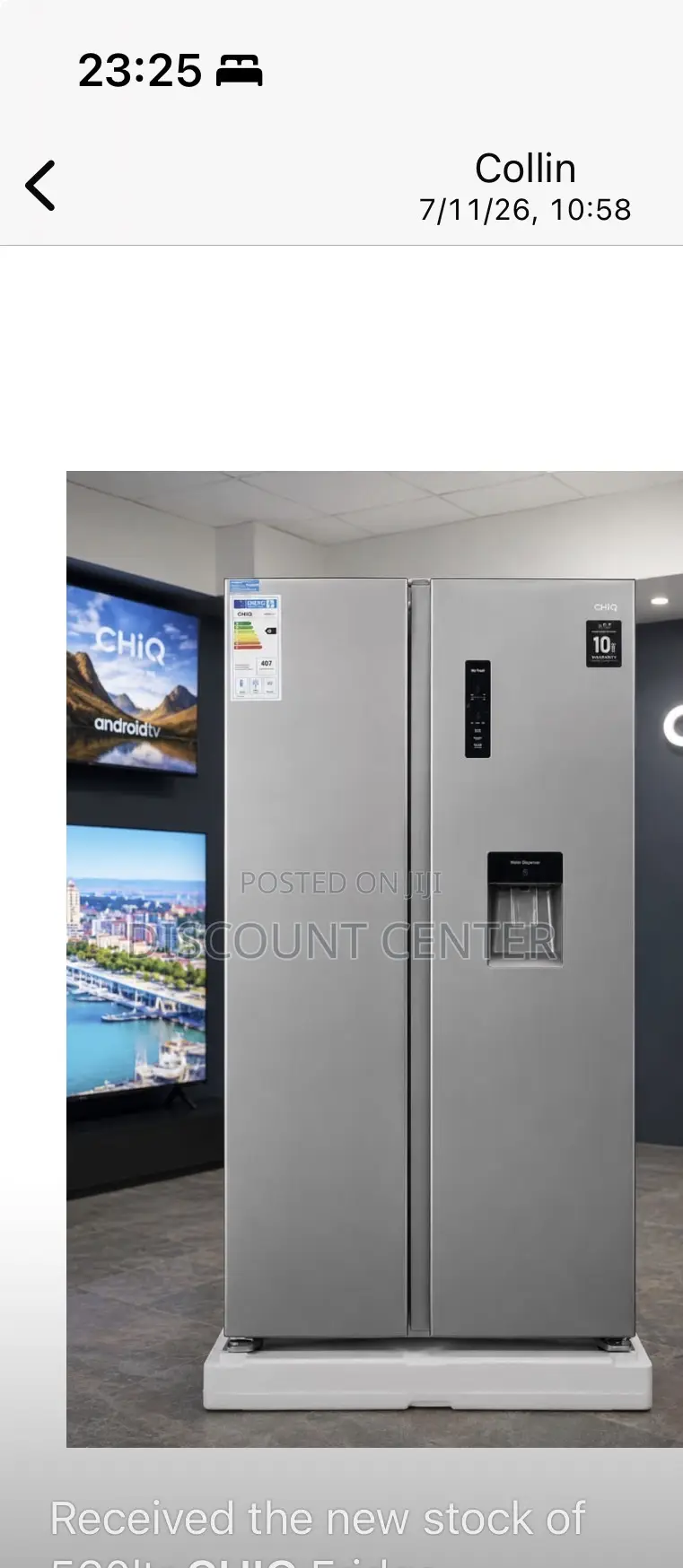 Side by Side Fridge 560 Liters Frost Free Kampala