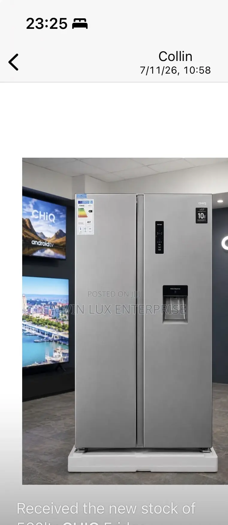 Side by Side Fridge 560 Liters Frost Free Kampala