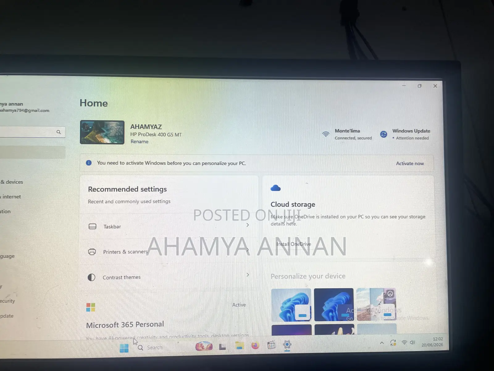 HP ProDesk 400 G5 256GB Intel Core i7 SSHD (Hybrid) 256GB