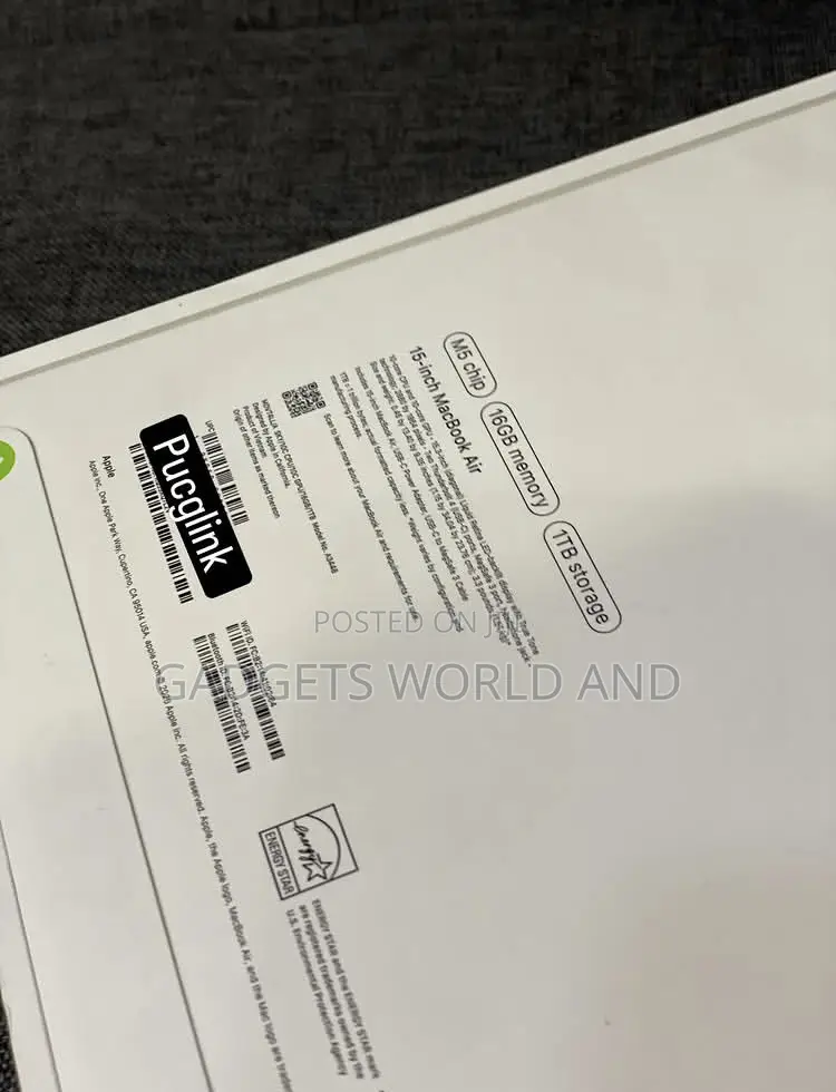 New Laptop Apple MacBook Air 16GB Apple M5 SSD 1T