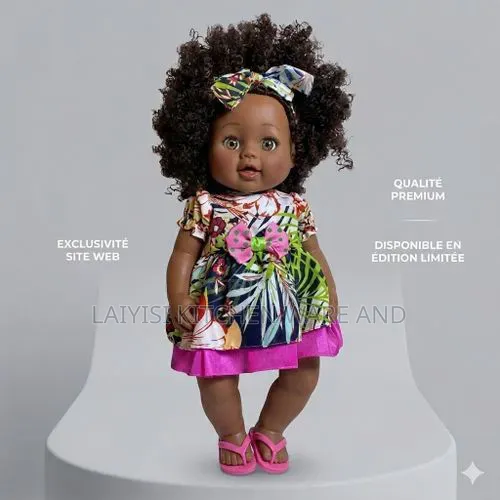 46cm Black African Doll (Clothing Varies)