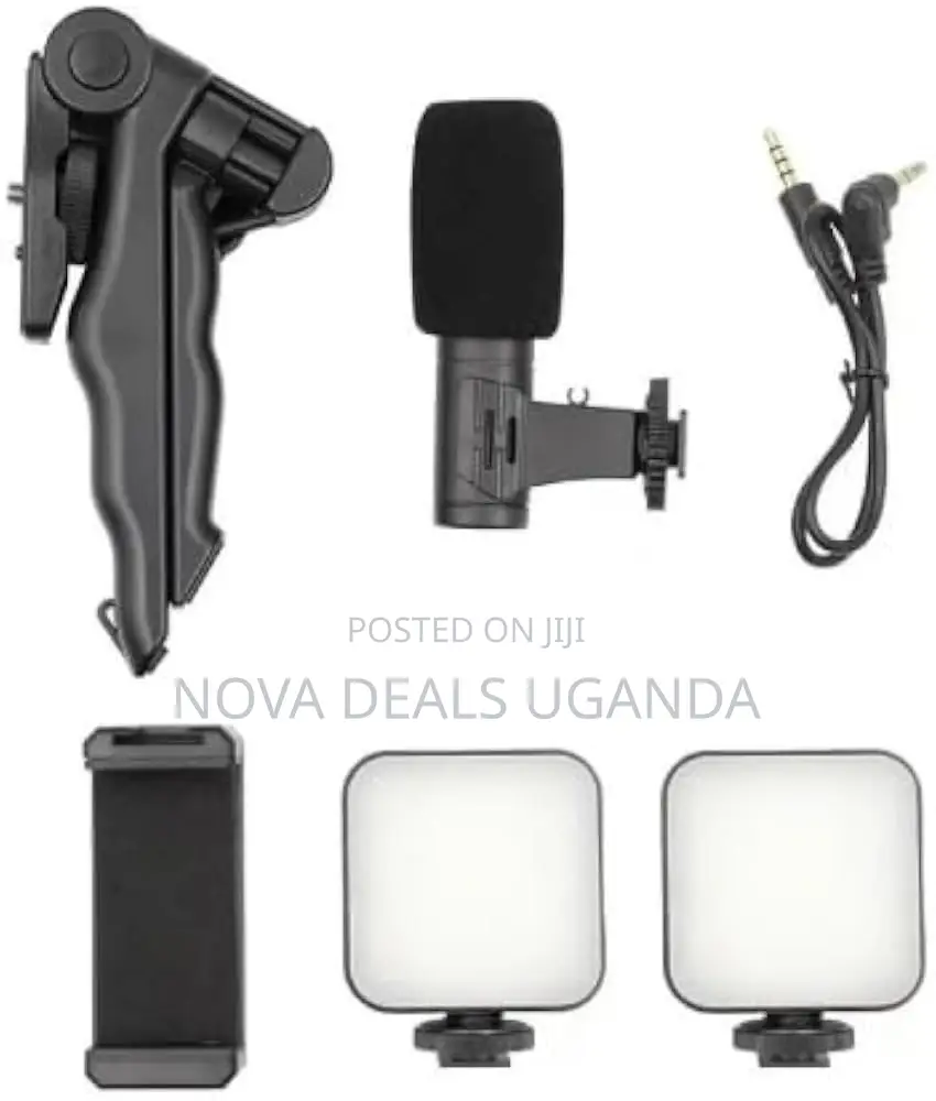 Plokama Pk-778 Smartphone Video Kit With Dual Led Lights, Microphone