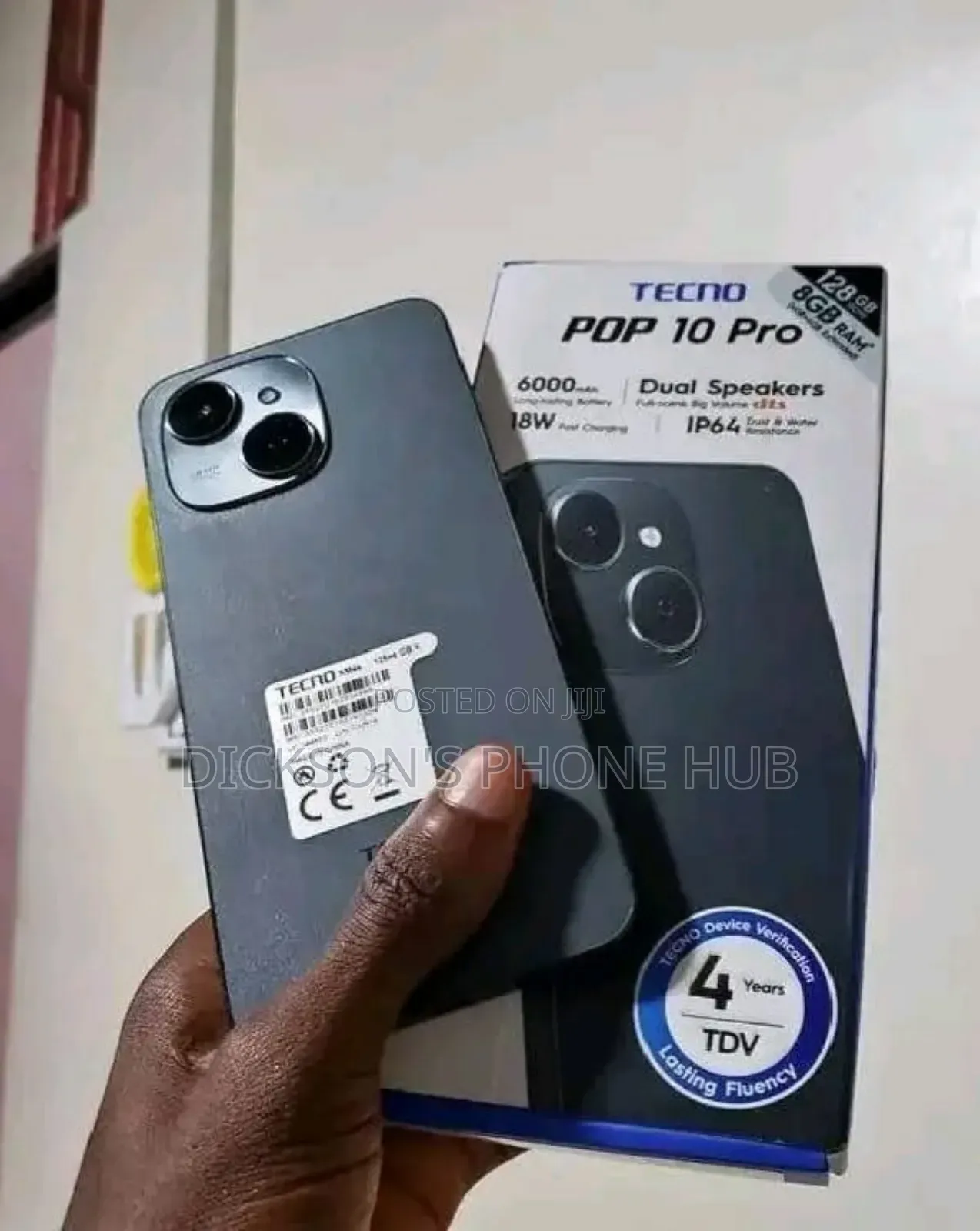 New Tecno Pop 10 Pro 128 GB Black