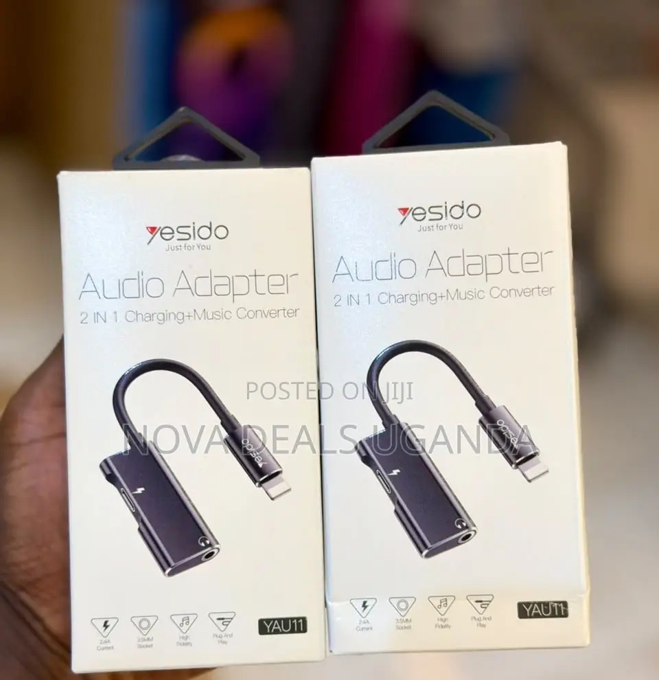 Yesido 2in1 Audio Adapter Charging+Music Converter- Yau11