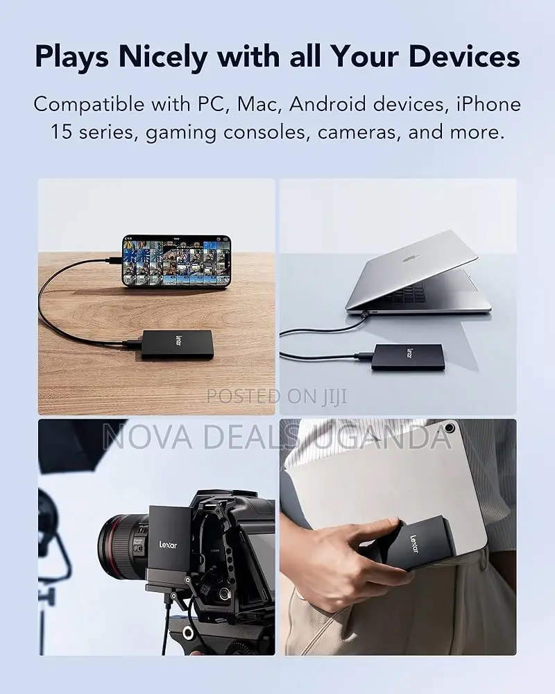 Lexar Sl500 External SSD 2tb, Portable Ssd, PSSD Up to 2000mb/S Read