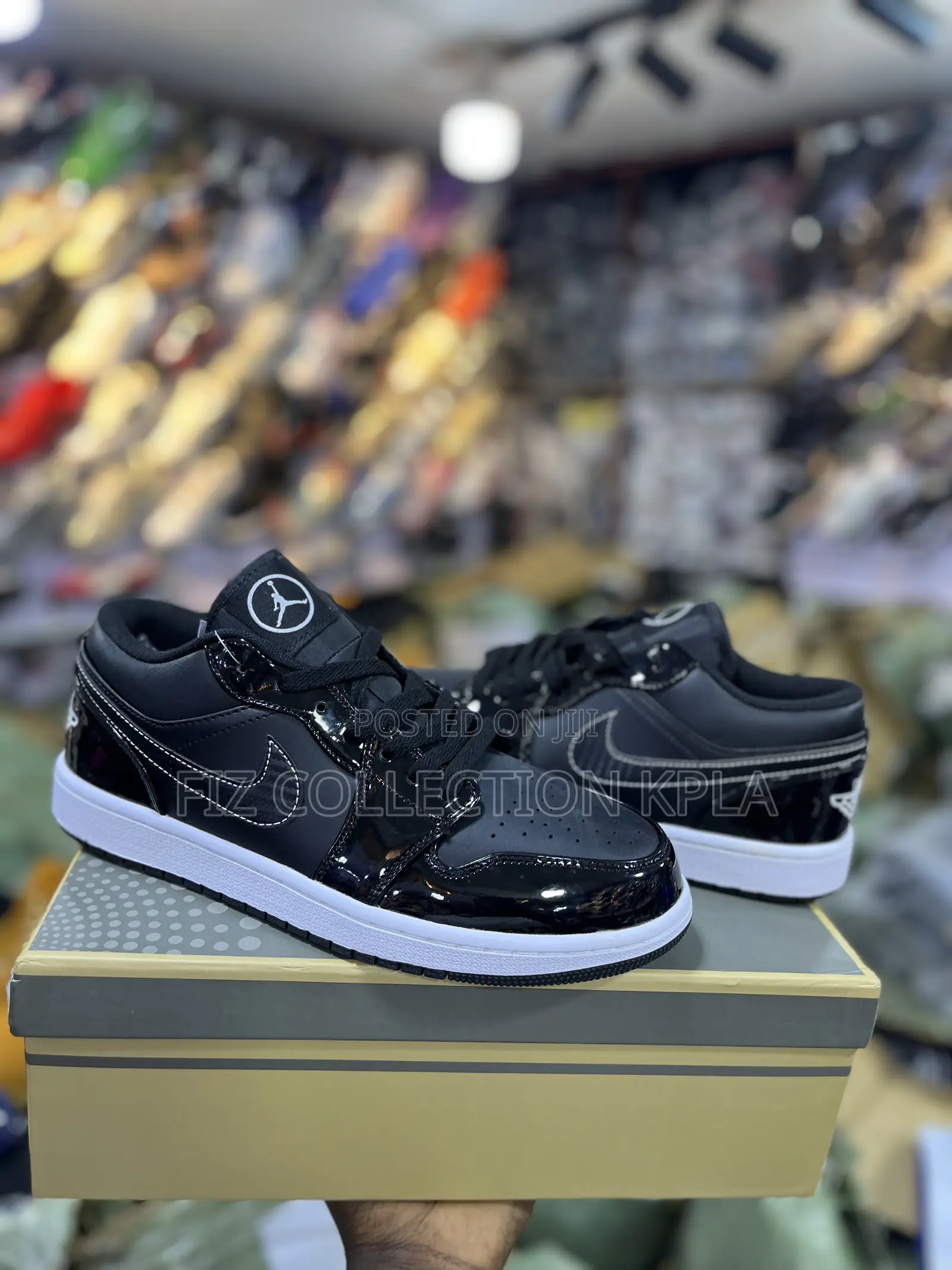 Original Air Jordan 1 Low Premium Black White Sneakers
