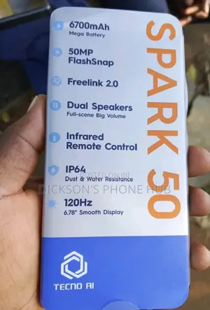 New Tecno Spark 50 128 GB Blue