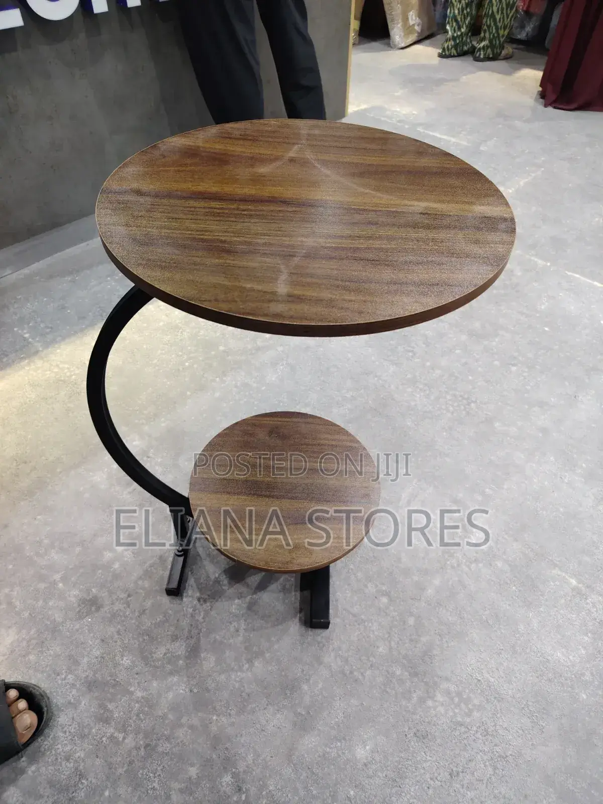 Chairside Round Wooden Mini Table