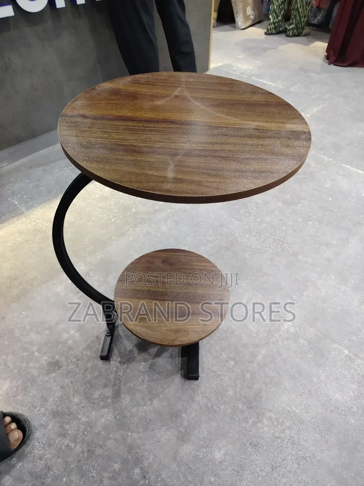 Chairside Round Wooden Mini Table