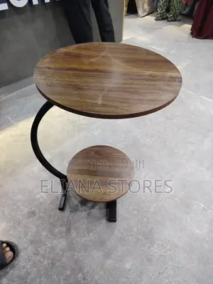Chairside Round Wooden Mini Table