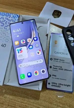 New Tecno Camon 40 Pro 5G 256 GB Black