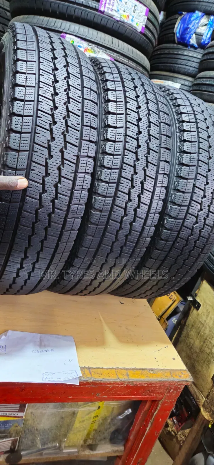 195 80 R15 Dunlop All Seasons Tires and Very Strong in All Ways.