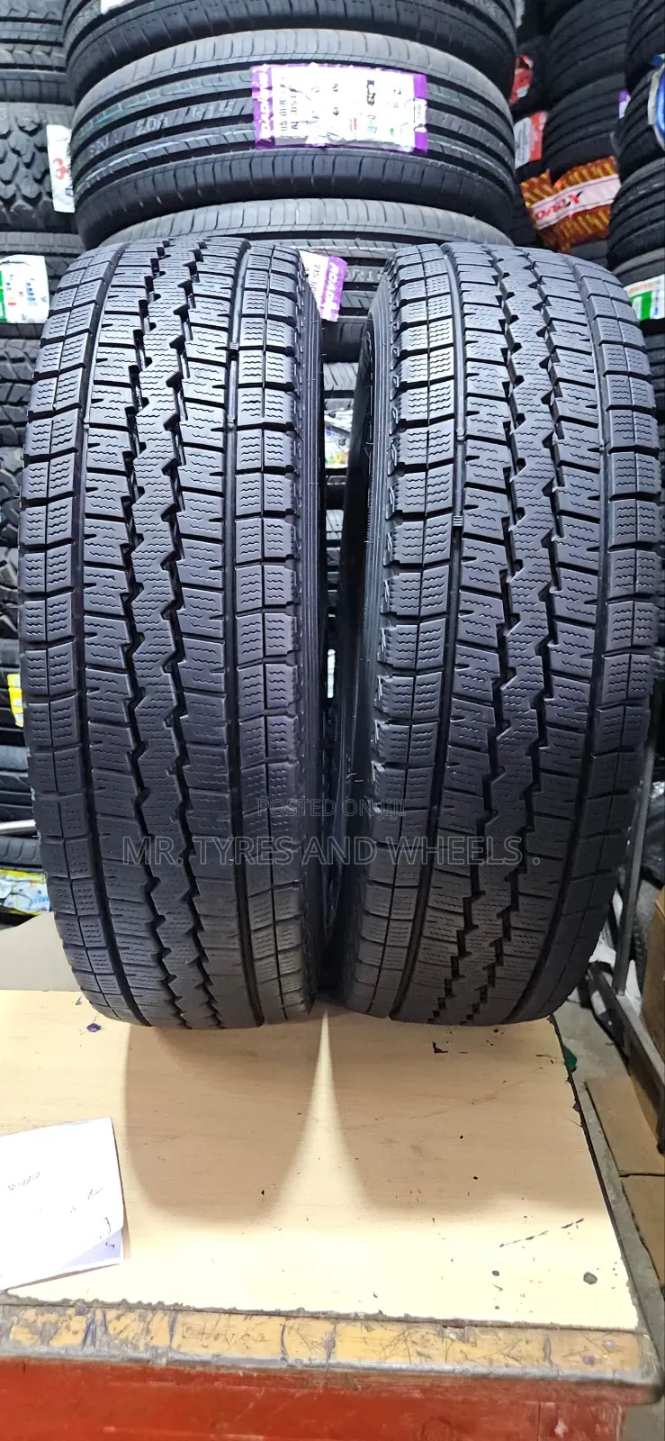 195 80 R15 Dunlop All Seasons Tires and Very Strong in All Ways.